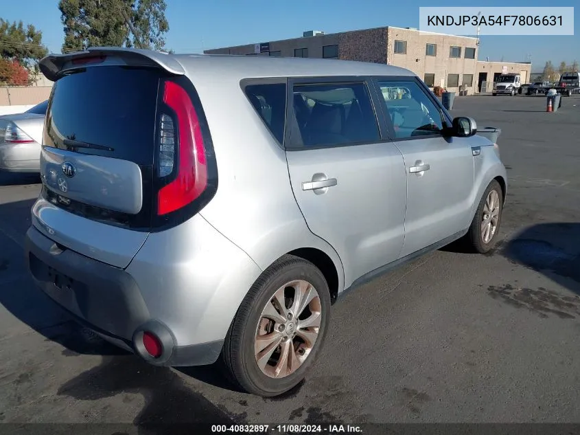 2015 Kia Soul + VIN: KNDJP3A54F7806631 Lot: 40832897