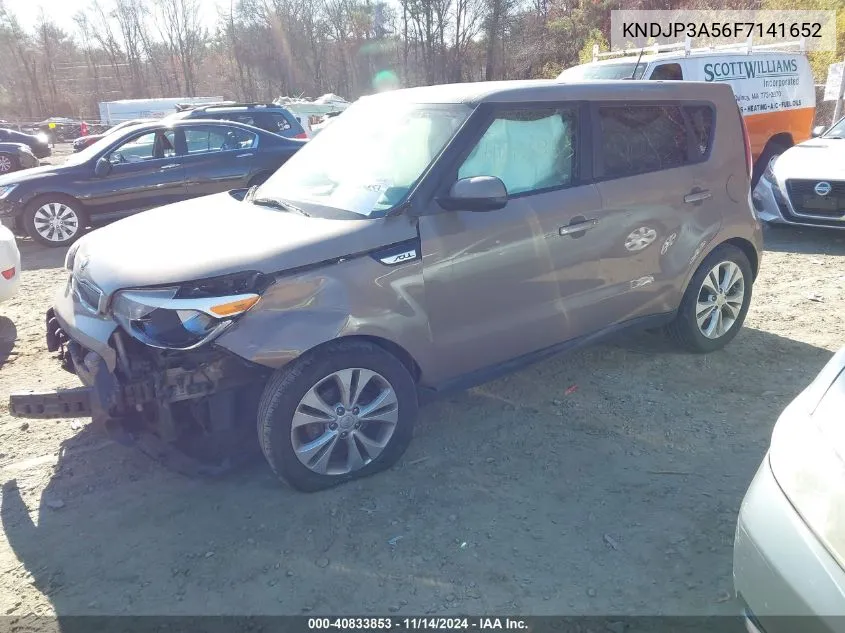 2015 Kia Soul + VIN: KNDJP3A56F7141652 Lot: 40833853