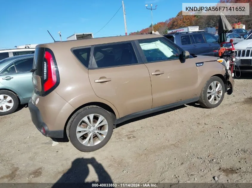 2015 Kia Soul + VIN: KNDJP3A56F7141652 Lot: 40833853