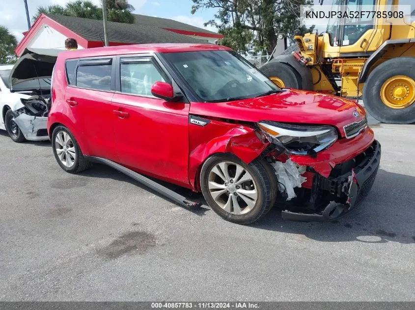 2015 Kia Soul + VIN: KNDJP3A52F7785908 Lot: 40857783