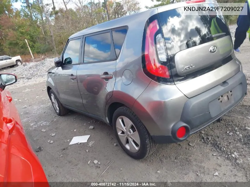 2015 Kia Soul VIN: KNDJN2A29F7209027 Lot: 40872742