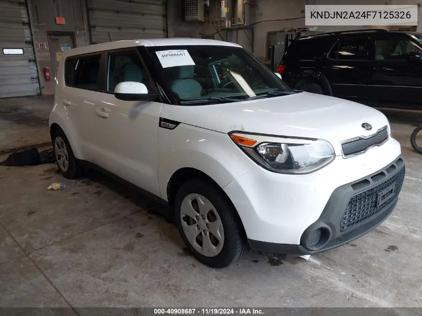 2015 Kia Soul VIN: KNDJN2A24F7125326 Lot: 40908687