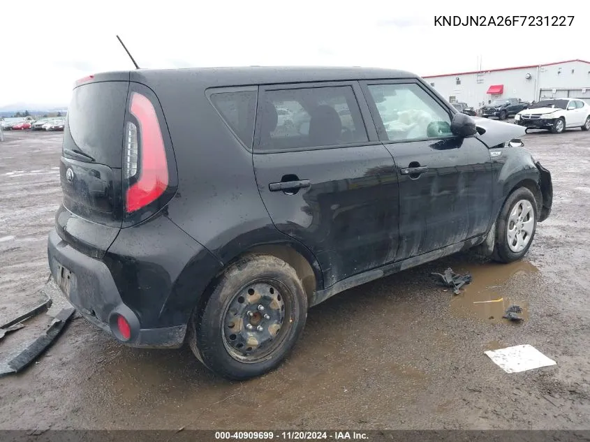 2015 Kia Soul VIN: KNDJN2A26F7231227 Lot: 40909699