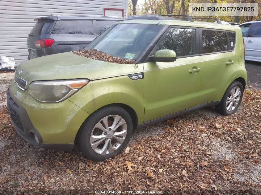 2015 Kia Soul + VIN: KNDJP3A53F7797825 Lot: 40914858