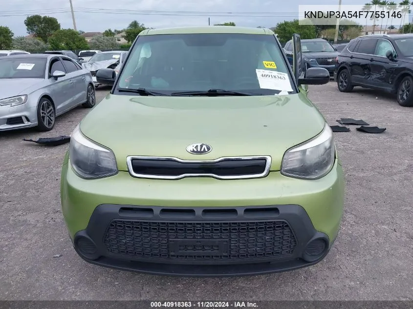 2015 Kia Soul + VIN: KNDJP3A54F7755146 Lot: 40918363