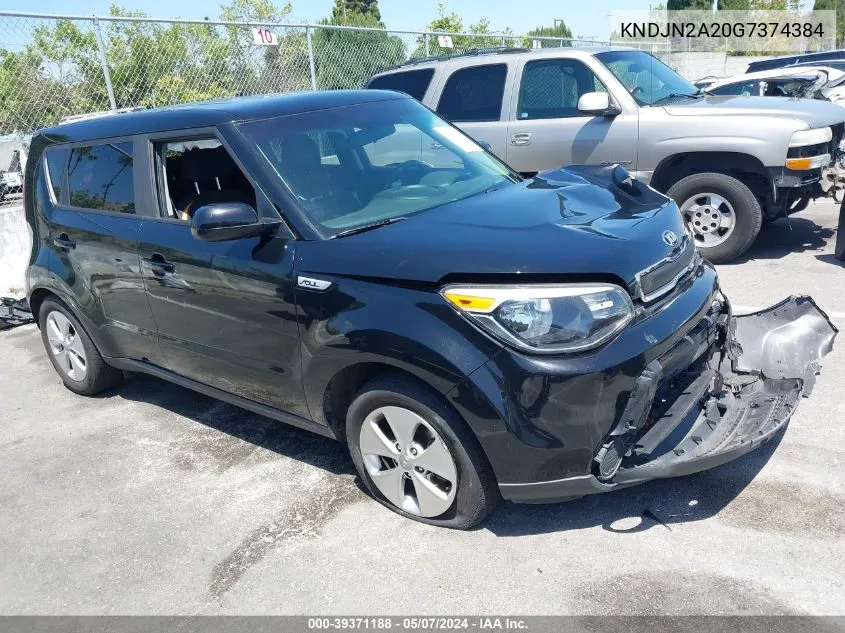 2016 Kia Soul VIN: KNDJN2A20G7374384 Lot: 39371188