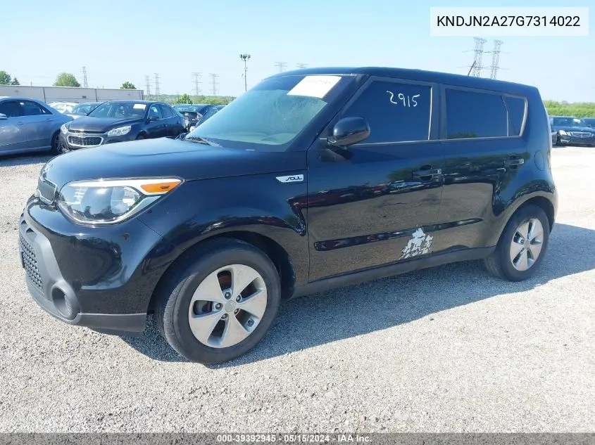 KNDJN2A27G7314022 2016 Kia Soul