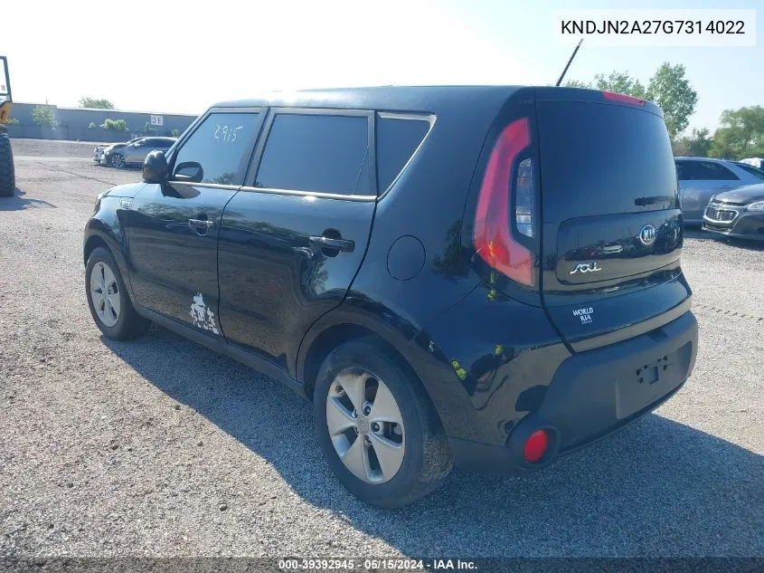 KNDJN2A27G7314022 2016 Kia Soul