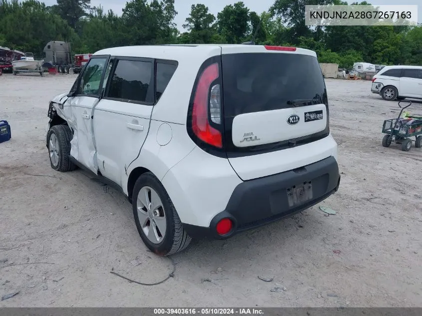 2016 Kia Soul VIN: KNDJN2A28G7267163 Lot: 39403616