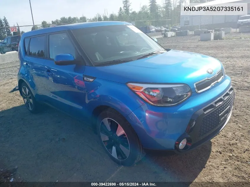 2016 Kia Soul + VIN: KNDJP3A52G7335161 Lot: 39422698