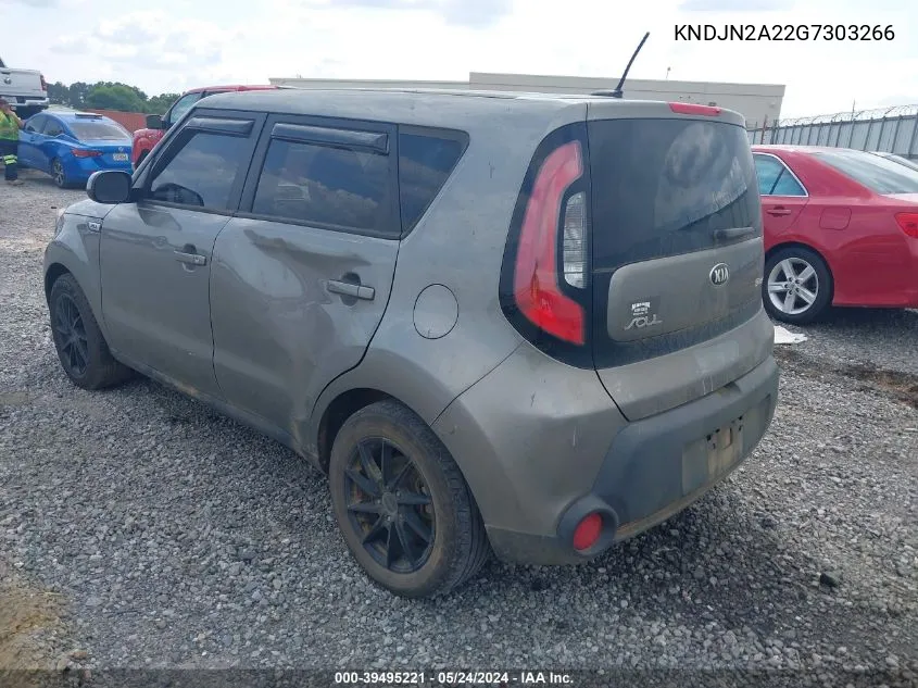 2016 Kia Soul VIN: KNDJN2A22G7303266 Lot: 39495221