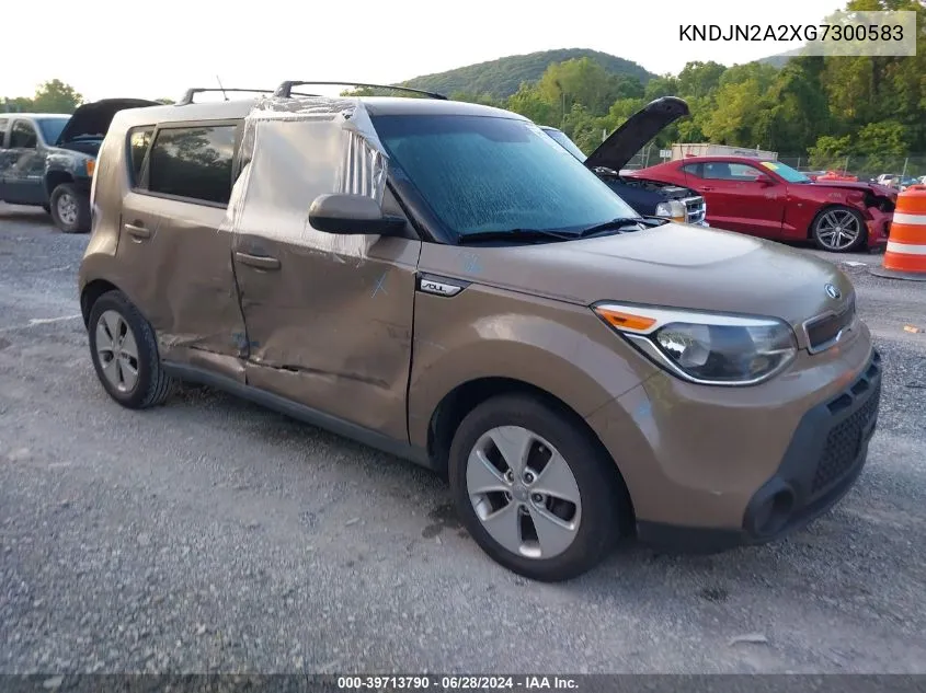 2016 Kia Soul VIN: KNDJN2A2XG7300583 Lot: 39713790