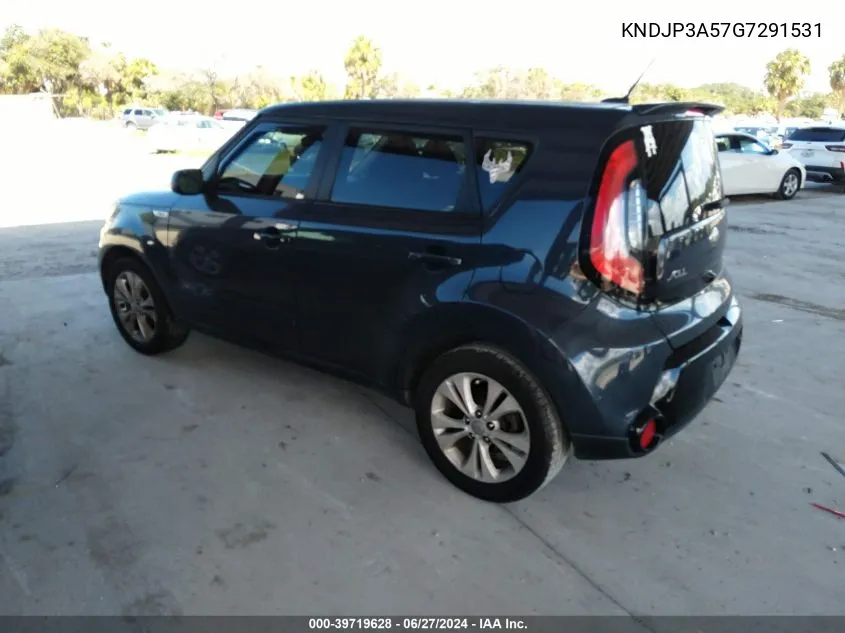 2016 Kia Soul + VIN: KNDJP3A57G7291531 Lot: 39719628