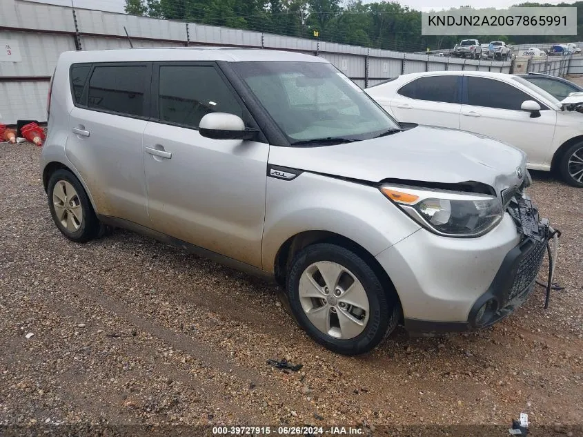 2016 Kia Soul VIN: KNDJN2A20G7865991 Lot: 39727915