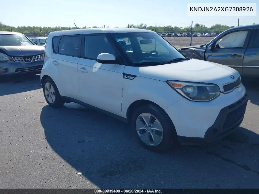 2016 Kia Soul VIN: KNDJN2A2XG7308926 Lot: 39739403