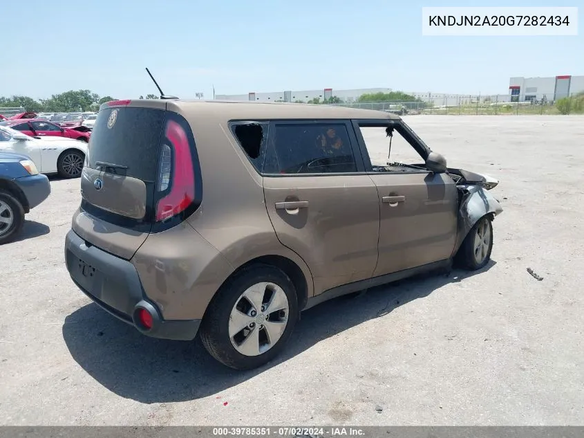 2016 Kia Soul VIN: KNDJN2A20G7282434 Lot: 39785351