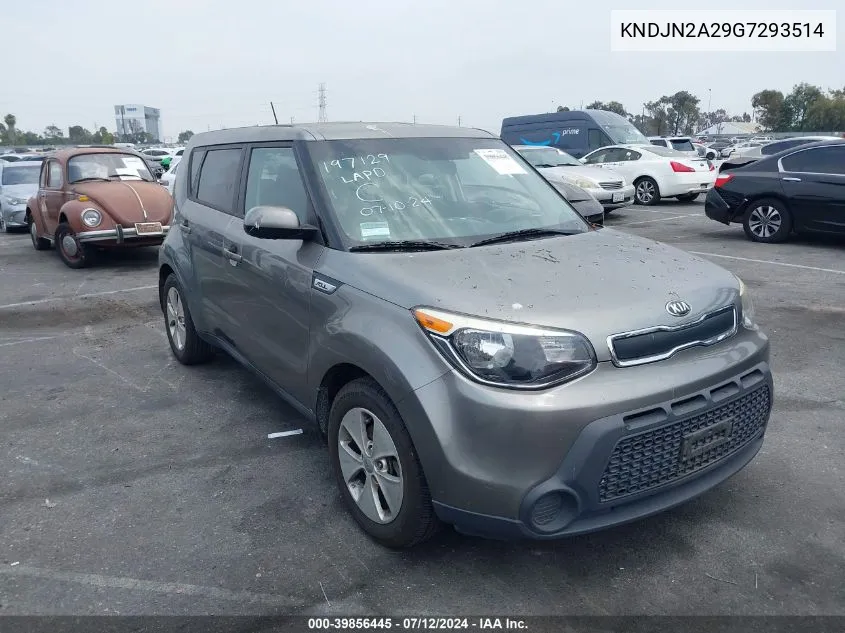 2016 Kia Soul VIN: KNDJN2A29G7293514 Lot: 39856445