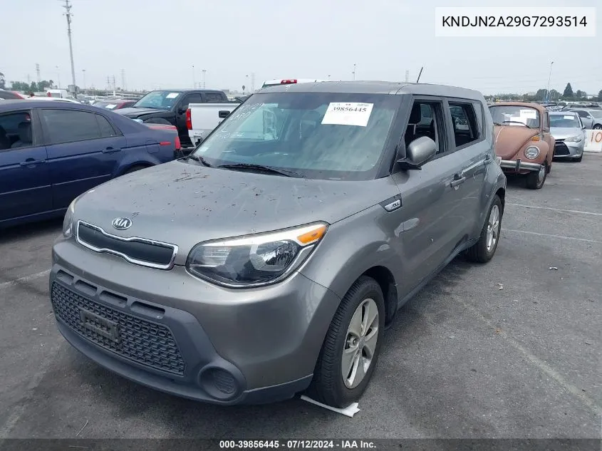 2016 Kia Soul VIN: KNDJN2A29G7293514 Lot: 39856445