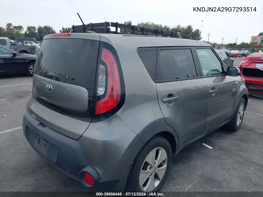 2016 Kia Soul VIN: KNDJN2A29G7293514 Lot: 39856445