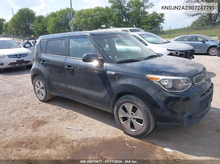 2016 Kia Soul VIN: KNDJN2A23G7247791 Lot: 39870677