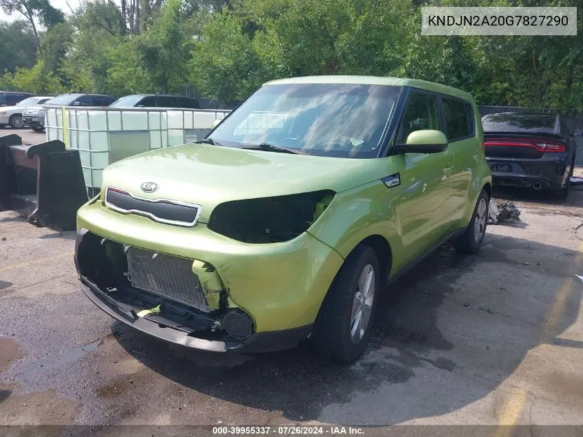 2016 Kia Soul VIN: KNDJN2A20G7827290 Lot: 39955337