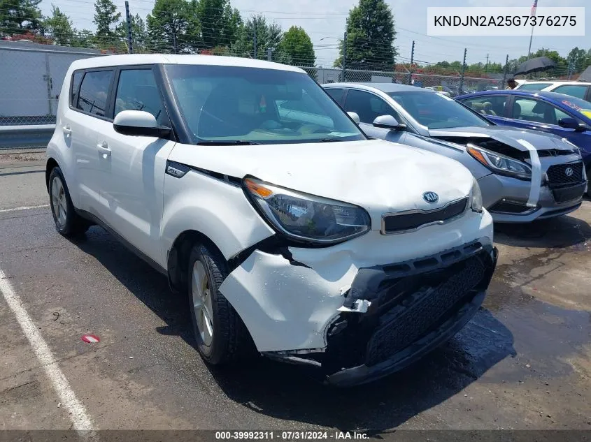 2016 Kia Soul VIN: KNDJN2A25G7376275 Lot: 39992311