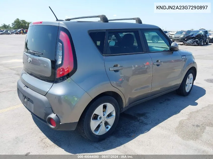 2016 Kia Soul VIN: KNDJN2A23G7290897 Lot: 40044080