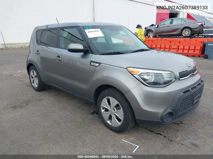 2016 Kia Soul VIN: KNDJN2A26G7389133 Lot: 40048843