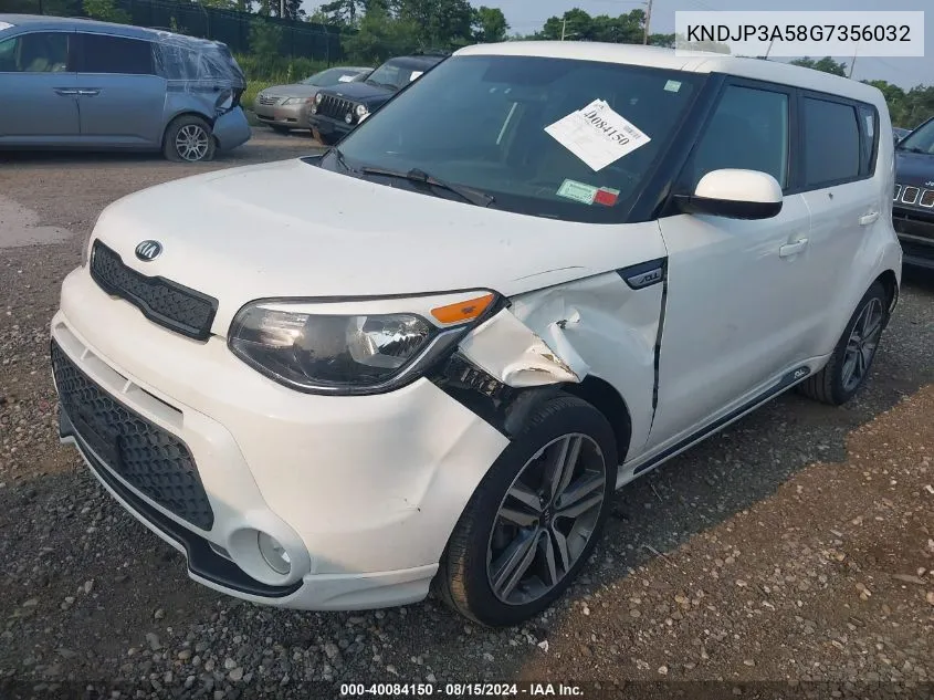 2016 Kia Soul + VIN: KNDJP3A58G7356032 Lot: 40084150