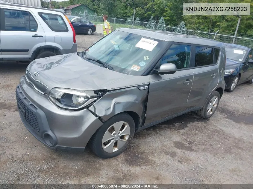 2016 Kia Soul VIN: KNDJN2A2XG7258223 Lot: 40085874