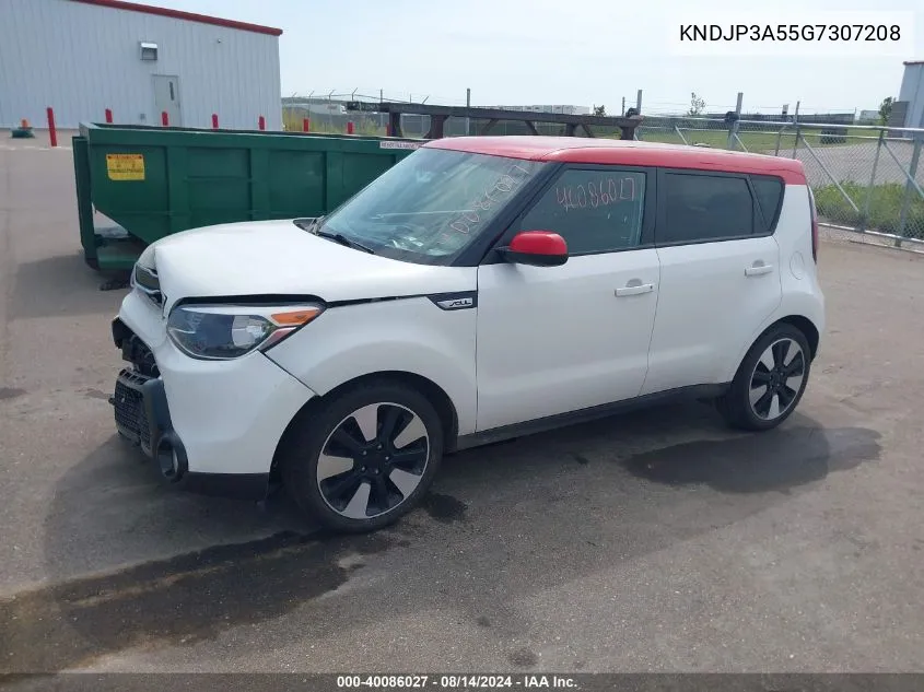 2016 Kia Soul + VIN: KNDJP3A55G7307208 Lot: 40086027