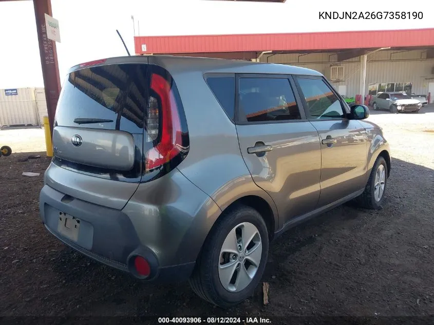 KNDJN2A26G7358190 2016 Kia Soul