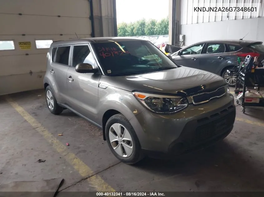 2016 Kia Soul VIN: KNDJN2A26G7348601 Lot: 40132341