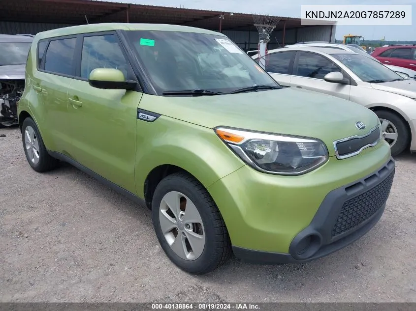 2016 Kia Soul VIN: KNDJN2A20G7857289 Lot: 40138864