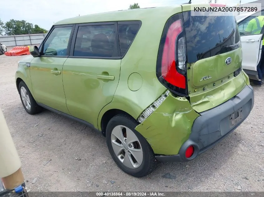 2016 Kia Soul VIN: KNDJN2A20G7857289 Lot: 40138864