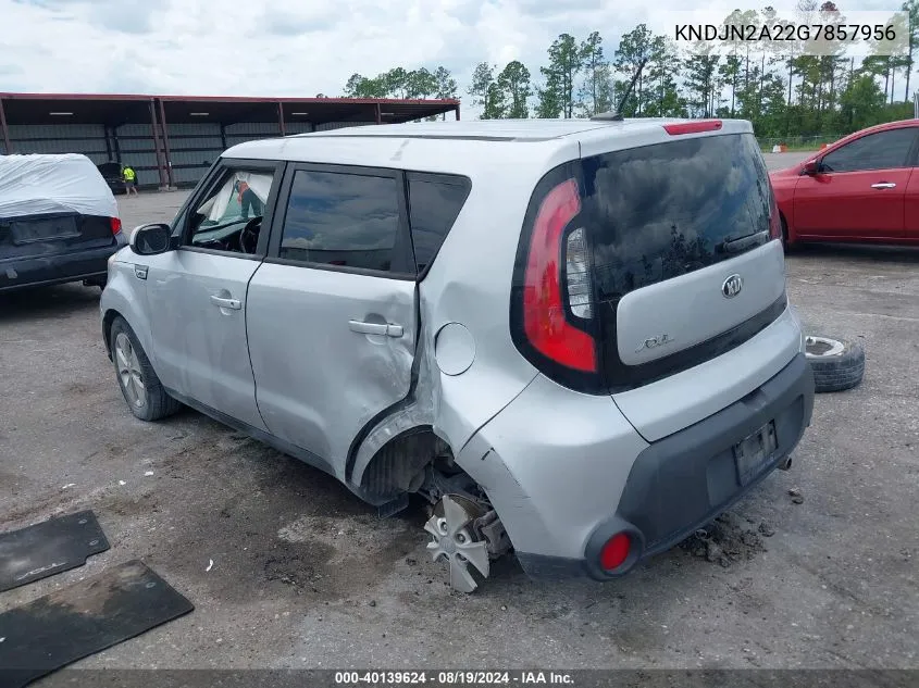 2016 Kia Soul VIN: KNDJN2A22G7857956 Lot: 40139624