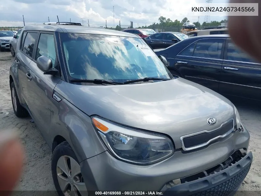 2016 Kia Soul VIN: KNDJN2A24G7345566 Lot: 40169088