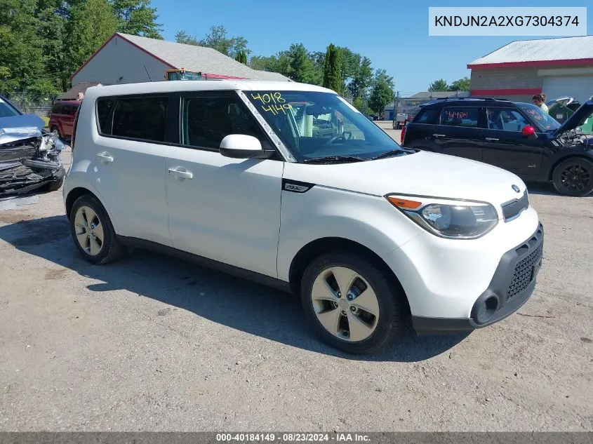 2016 Kia Soul VIN: KNDJN2A2XG7304374 Lot: 40184149