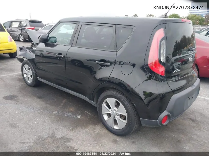 2016 Kia Soul VIN: KNDJN2A27G7373474 Lot: 40187591