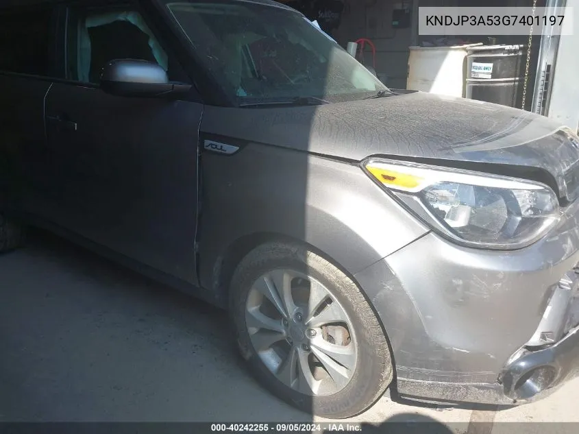 2016 Kia Soul + VIN: KNDJP3A53G7401197 Lot: 40242255