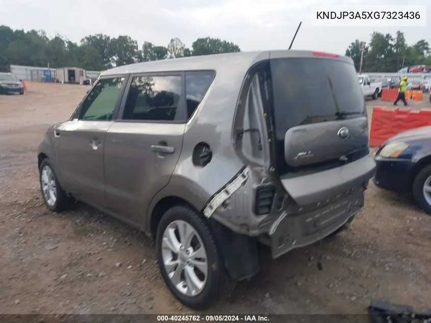 2016 Kia Soul + VIN: KNDJP3A5XG7323436 Lot: 40245762