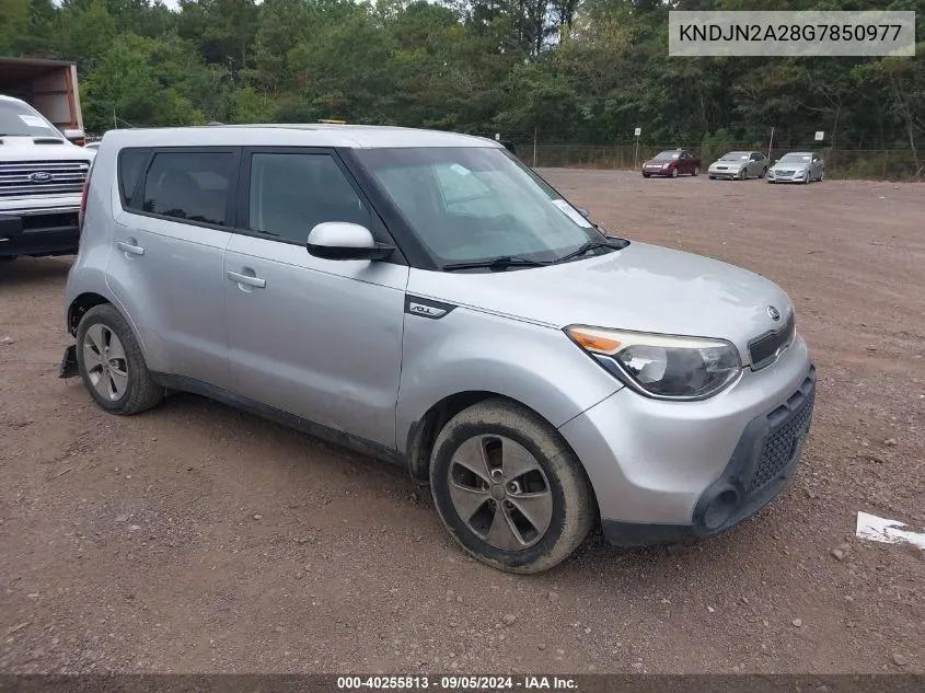 2016 Kia Soul VIN: KNDJN2A28G7850977 Lot: 40255813