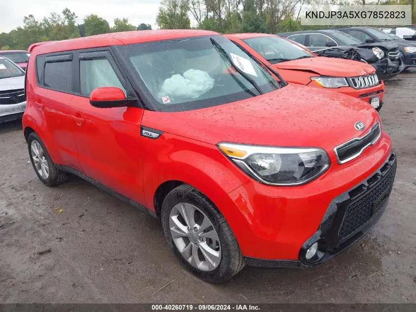 2016 Kia Soul + VIN: KNDJP3A5XG7852823 Lot: 40260719