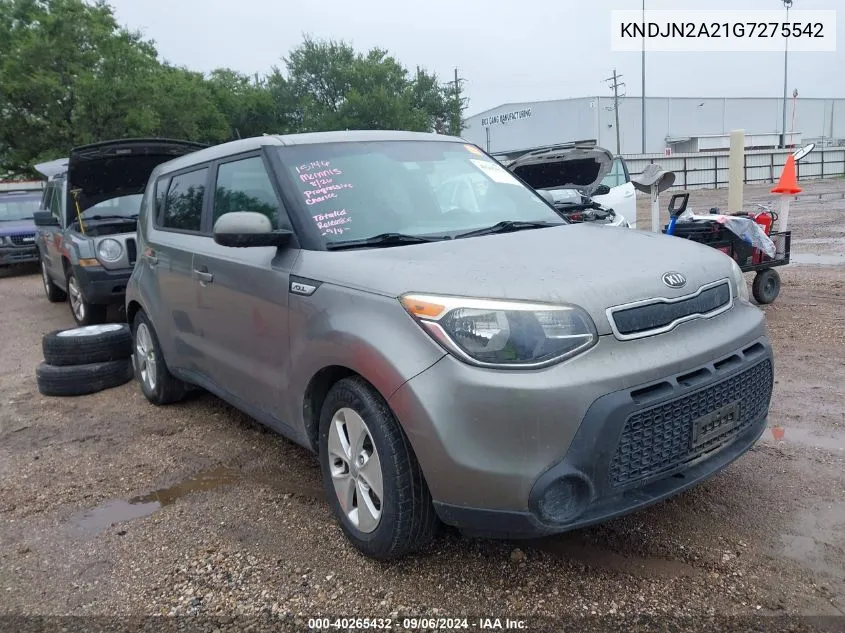 2016 Kia Soul VIN: KNDJN2A21G7275542 Lot: 40265432