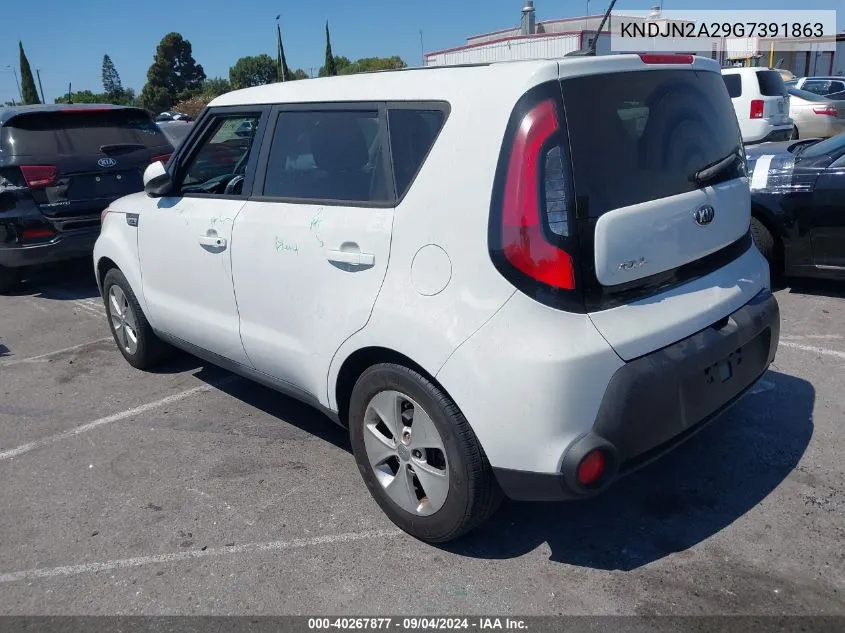 2016 Kia Soul VIN: KNDJN2A29G7391863 Lot: 40267877