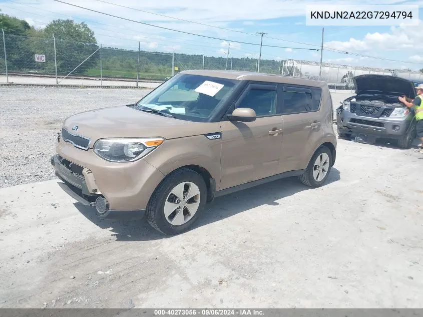 2016 Kia Soul VIN: KNDJN2A22G7294794 Lot: 40273056