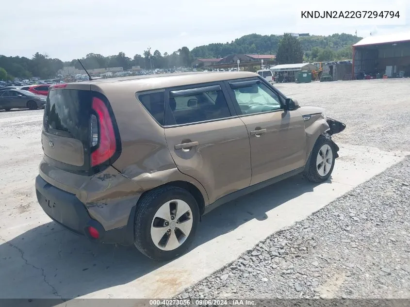 KNDJN2A22G7294794 2016 Kia Soul