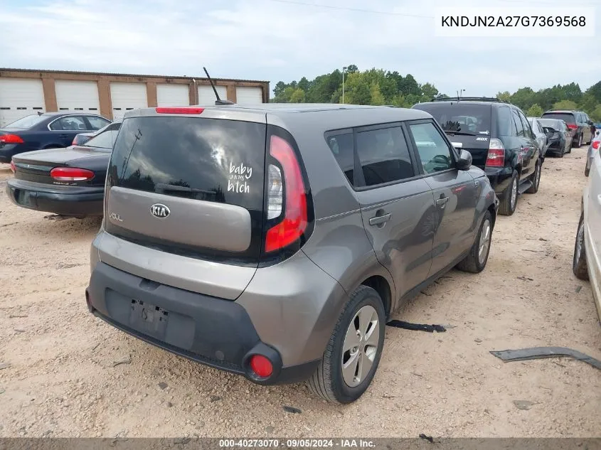 2016 Kia Soul VIN: KNDJN2A27G7369568 Lot: 40273070