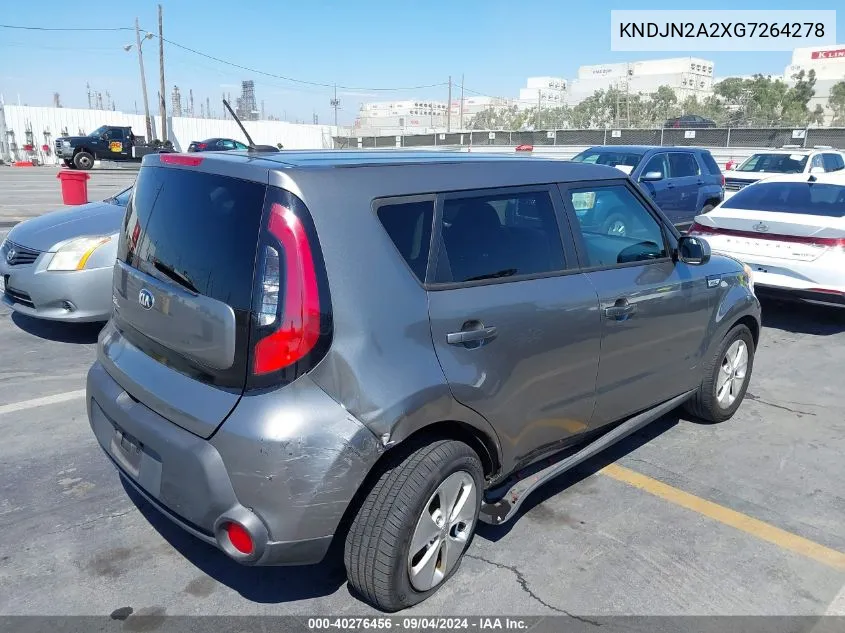 2016 Kia Soul VIN: KNDJN2A2XG7264278 Lot: 40276456