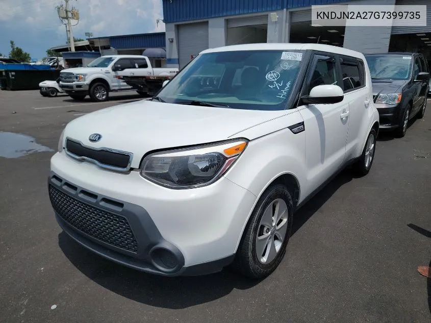 2016 Kia Soul VIN: KNDJN2A27G7399735 Lot: 40284008